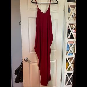 Red maxi dress/swim coverup